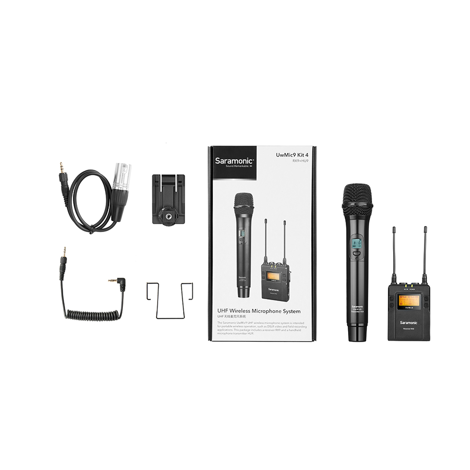 UwMic9 Kit4 UHF Wireless Lavalier Microphone System - Saramonic