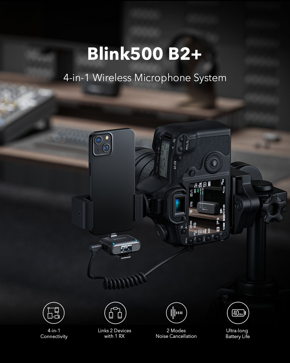 saramonic blink500b2+ wireless microphone